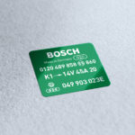 Bosch Alternator 45A Sticker
