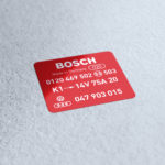 Bosch Alternator 75A Sticker