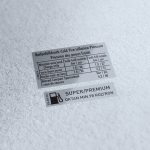 Tyre inflation pressure and gas type Sticker set