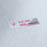 Aircooled washer container sticker