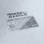 VW Golf Mk2 GTD Tyre and fuel sticker