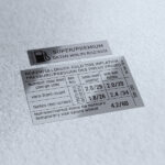 Tyre inflation pressure sticker set for Golf Mk2 GTI 8v