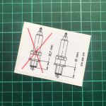 Spark Plug size sticker