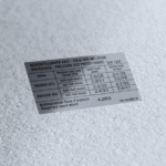 Tyre inflation pressure sticker for Golf Mk2 Rallye