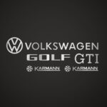 VW Golf Cabrio Sportline Badge restoration Stickers SET