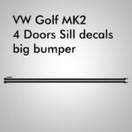Golf MK2 sill decals for big bumper
