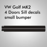 Golf MK2 sill decals for small bumper
