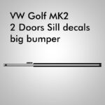 Golf MK2 GTI sill decals for big bumper