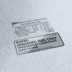 Tyre pressure and gas type Sticker set MK1 Cabrio
