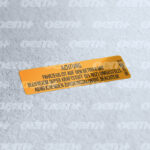 VW Golf Cabrio Fuel information sticker