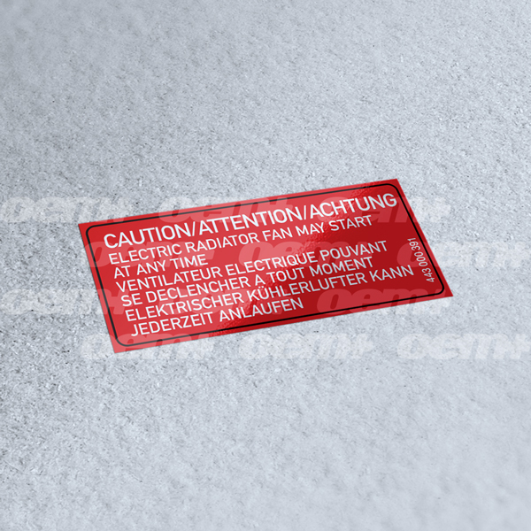 Audi Electric fan sticker