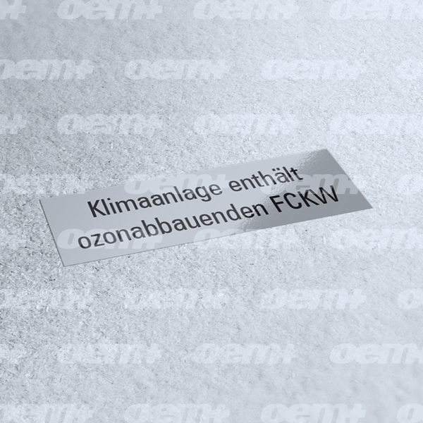 Ozone info sticker for Corrado