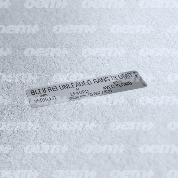 G60 Fuel sticker